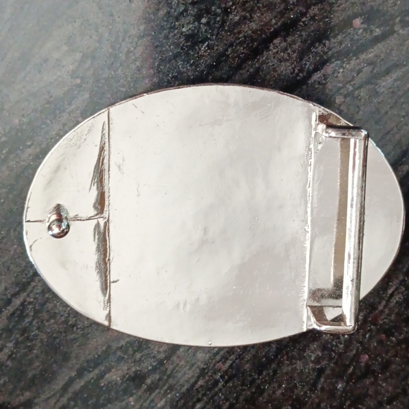 Oval Rhinestone Statement Belt Buckle - Picture 2 of 2